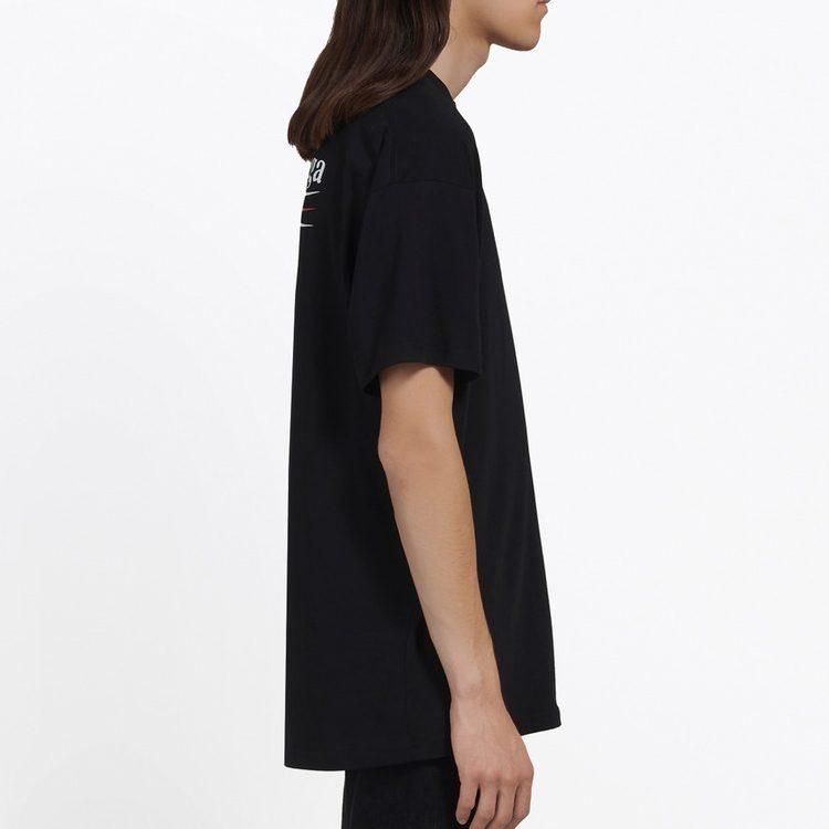Balenciaga Политическая кампания SS20 Футболка Обычный крой Мужская Черный 570803TAV441000