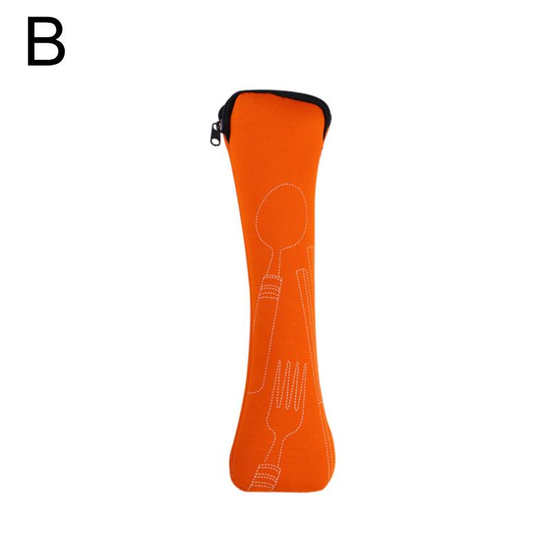 Портативная сумка для столовых приборов, дорожная упаковка для столовых приборов, коробка для хранения, сумка для пикника, ножа, вилки, ложки, чехол с застежкой-молнией