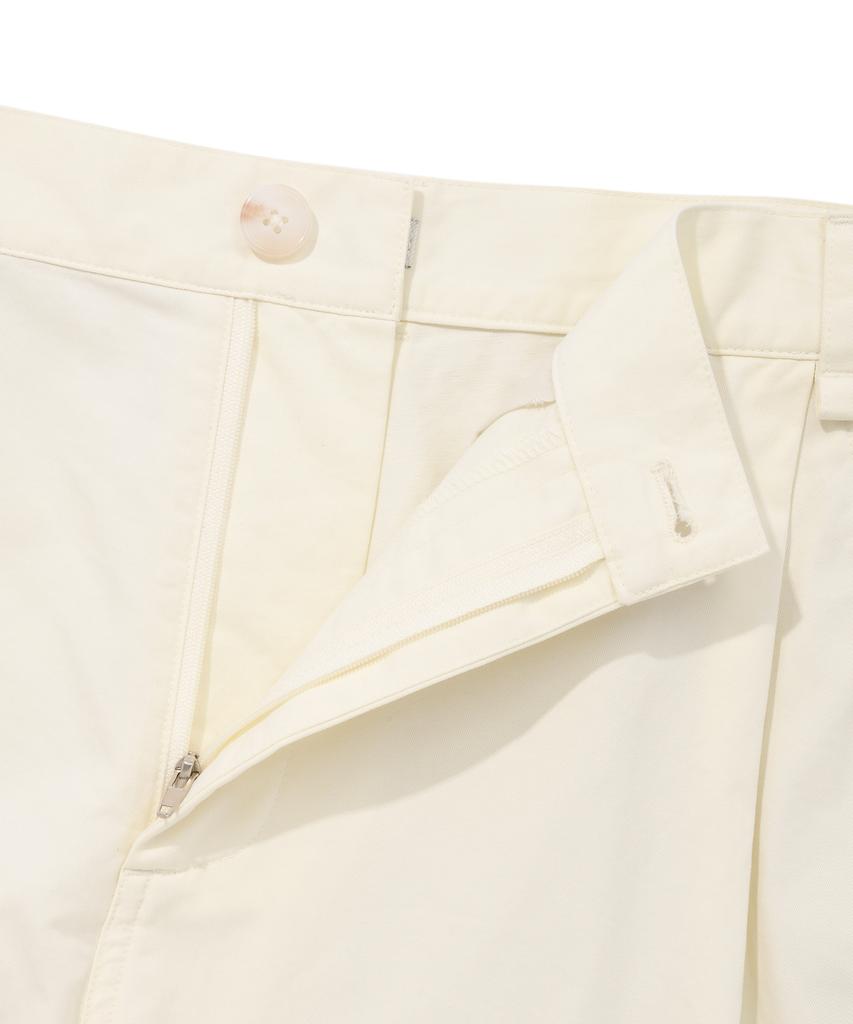 FALLETT Wide Parachute Pants White