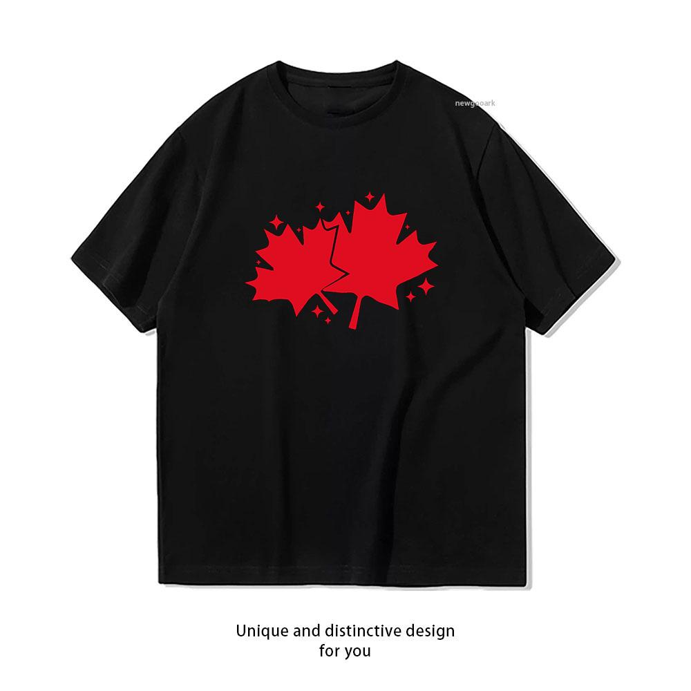 Canada Day Maple Leaf Canadian Pride Tshirt Woman Man Summer Cotton Graphic T Shirts Adult Streetwear Camisetas Tops Tee