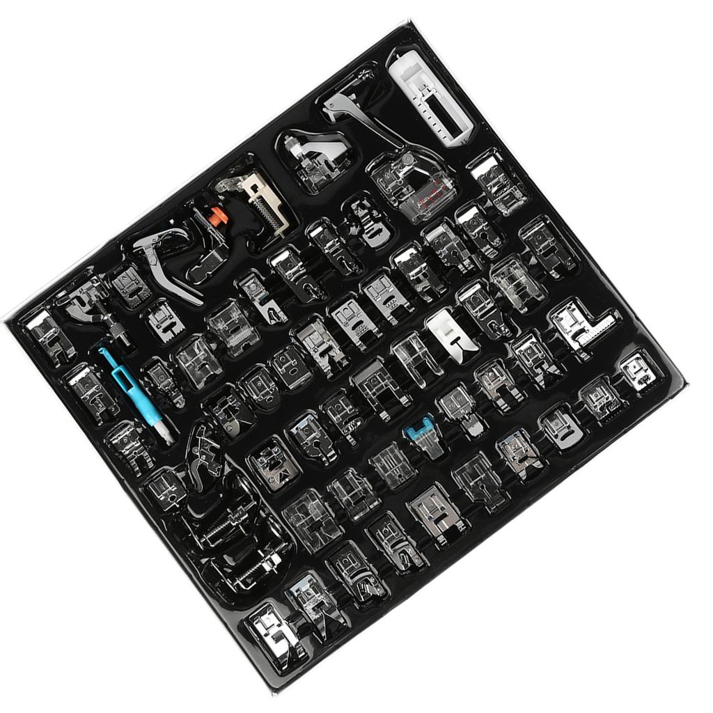 62PCS Household Multifunctional Sewing Machine Parts Press Foot Sew Machine Accessories Kit Set