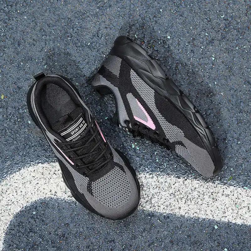 Fashion Lace-up Flat Sole Black Sport Shoes Women Flats Women's Summer Sneakers White Shose Tenisky Luxary Industrial Sewing