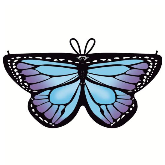 Halloween Cape Realistic Looking Vibrant Color Breathable Ultra-Light Easy-wearing Dress Up Chiffon Halloween Butterfly Wings Toddler Cosplay Costume