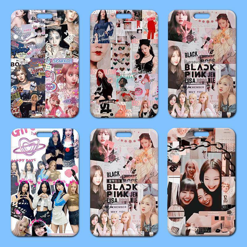 Силиконовый держатель для карт Blackpink для студенческого или рабочего удостоверения