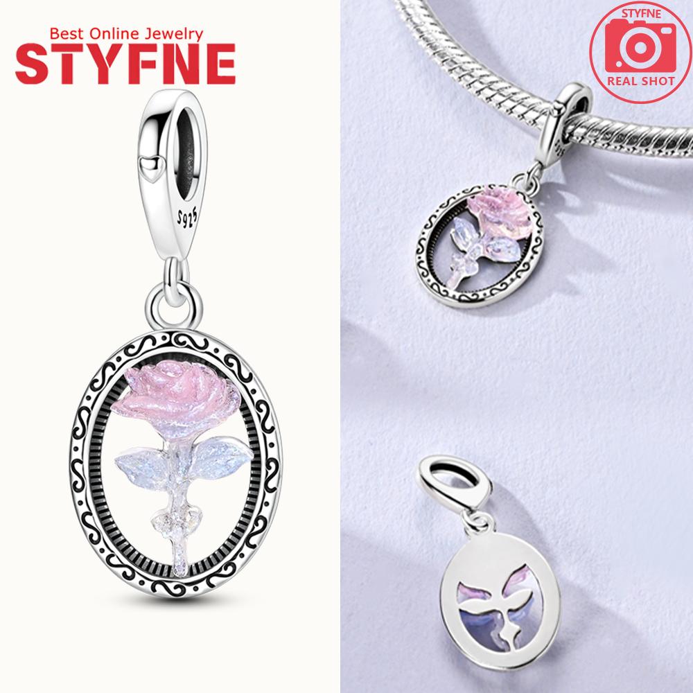 New 925 Silver Sparkling Magic Cube Love Charm Red Heart Beads DIY for Women Bracelet Fine Jewelry Gift Accessories