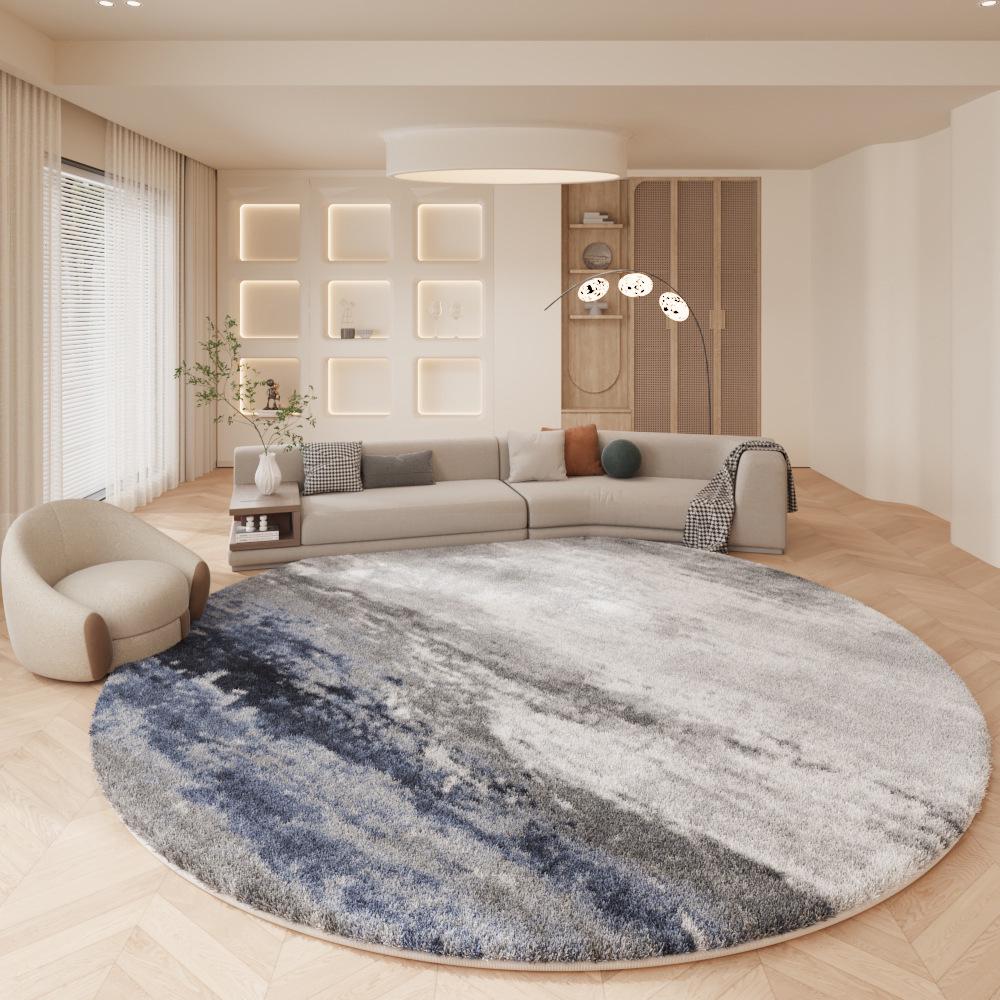 Nordic Simple Modern Round Carpet for Living Room, Study, or Bedroom