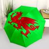 1 PC Automatic Folding Umbrella - Y Ddraig Goch Pattern Portable Foldable Design With 8 Ribs Christmas Birthday Gifts