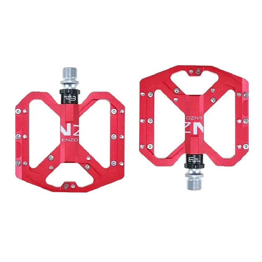 ENZO Flat Foot Ultralight Mountain Bike Pedals MTB CNC Aluminum Alloy Sealed 3 Bearing Anti-slip Bicycle Pedals Bicycle Parts