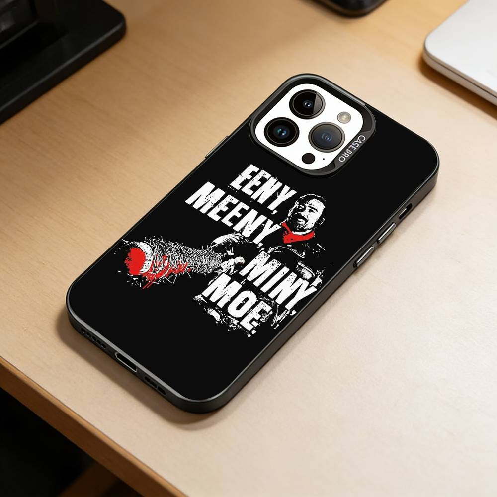 TWD-W-Walking D-Dead Phone Case For iPhone 17,16,15,14,13,12,11 Plus,Pro Max,XS,Colored Silver Plated Inside Cover
