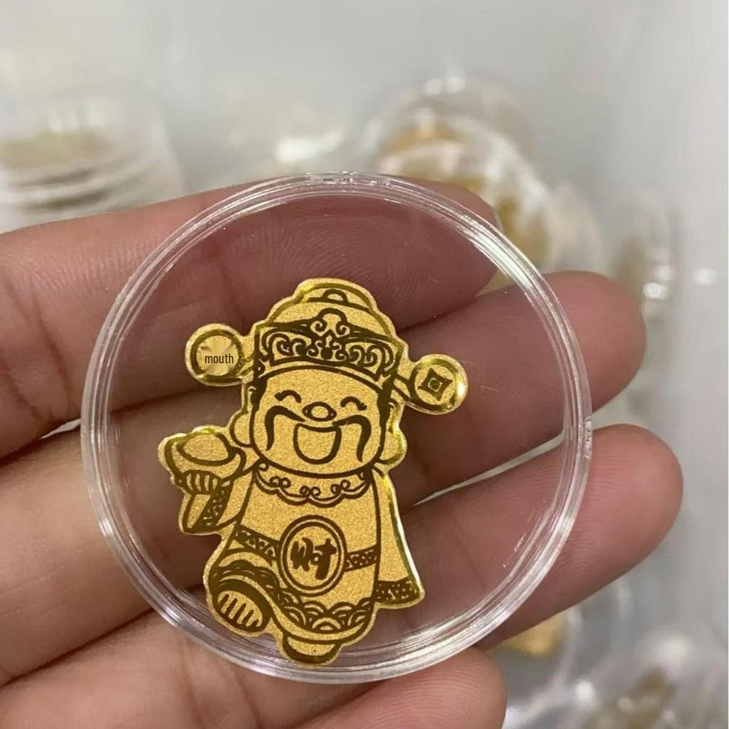 Shuibei Gold 2 мг Сейф Богатства Принцесса Клейкий Стикер на Телефон - Подарок на Процветание