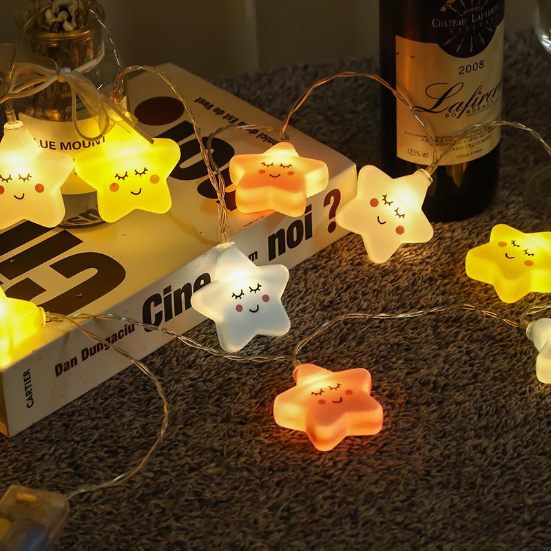 Новая светодиодная разноцветная гирлянда-звездочка, USB, для гостиной, улицы, сада, кемпинга, свадьбы, рождественской вечеринки, декоративная, атмосферой