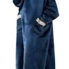 Wearable Blanket Hoodie for Adults Women Men Oversized Sherpa Fleece Sweatshirt Blanket Cozy Plush Flannel Nightgown with Pockets