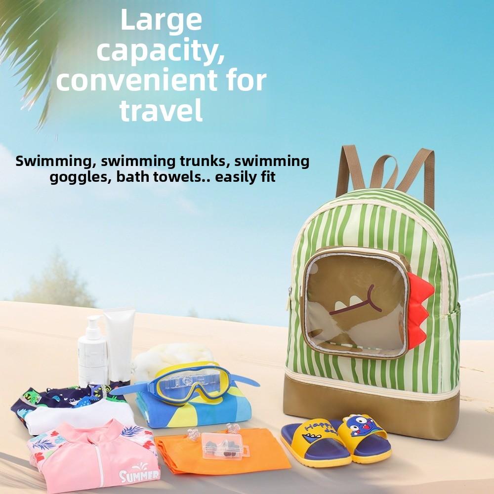 Dry Wet Separation Swimsuit Storage Bag Cute Shape Portable Beach Backpack  Kids