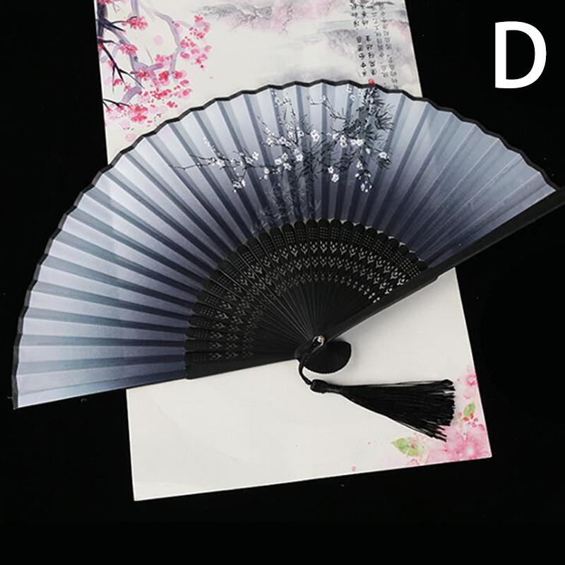 1 шт. Модный шелковый классический складной бамбуковый веер ручной веер Свадебные украшения вечерние