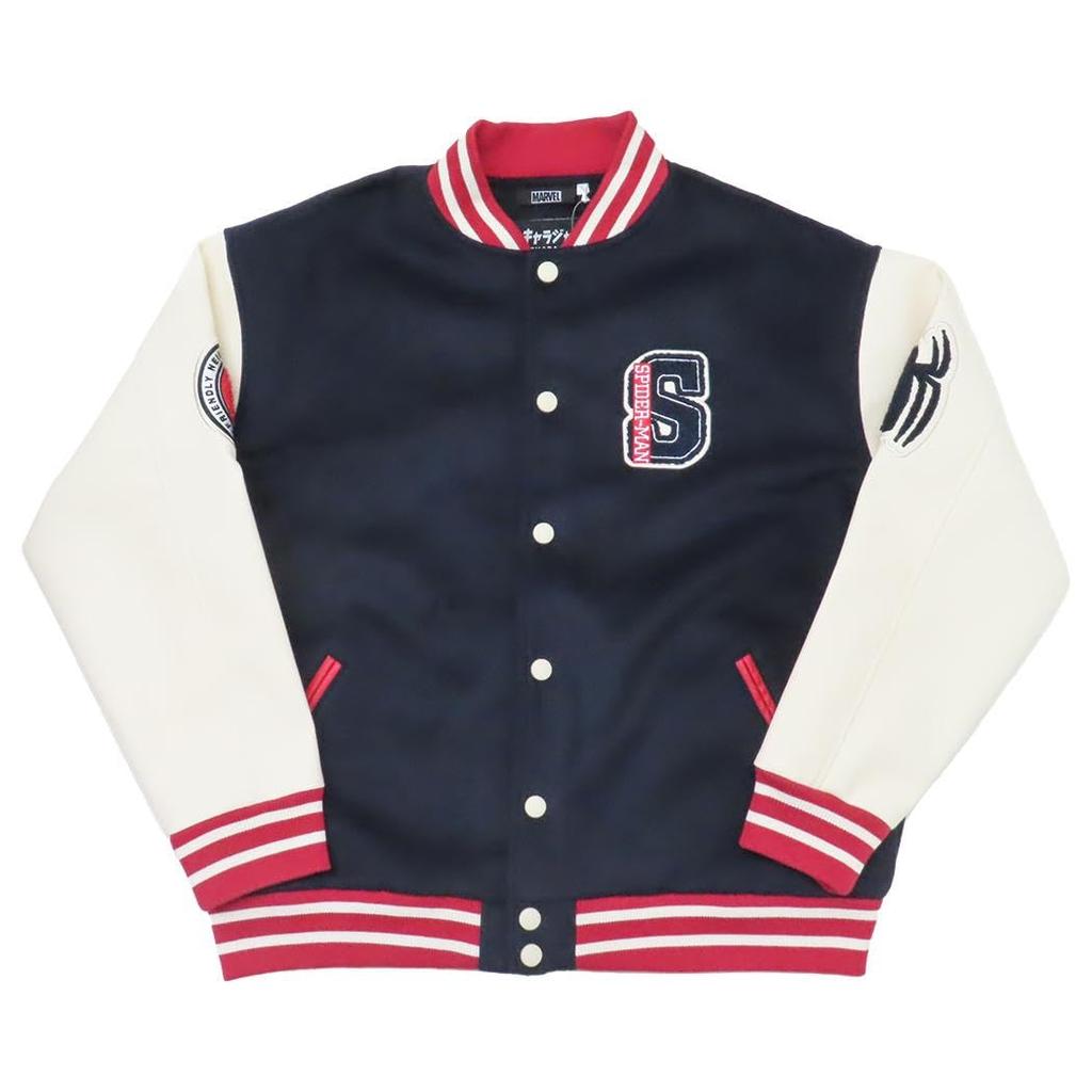 Стадионный джемпер Power Marvel Great Power 70 см, рукав 58 см, окружность 70 см [Marushin] (3L) Человек-паук/Большая длина приблизительно. Длина приблизительная. (плечо