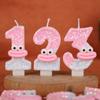 Sausage Mouth Cartoon Number Birthday Candle Cake Decoration Holiday First Birthday Celebration Handmade Candle 0-9diy