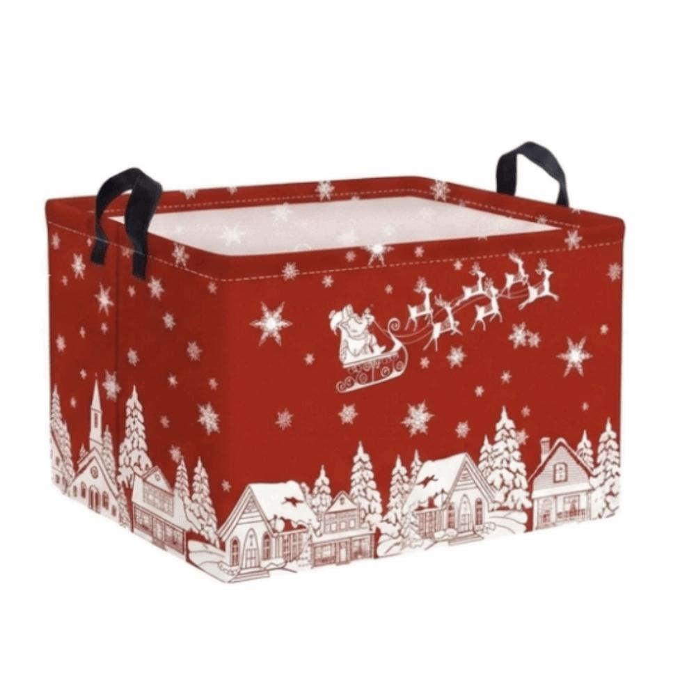 Cartoon Snowman Christmas Storage Basket Large Capacity Christmas Gift Basket Christmas