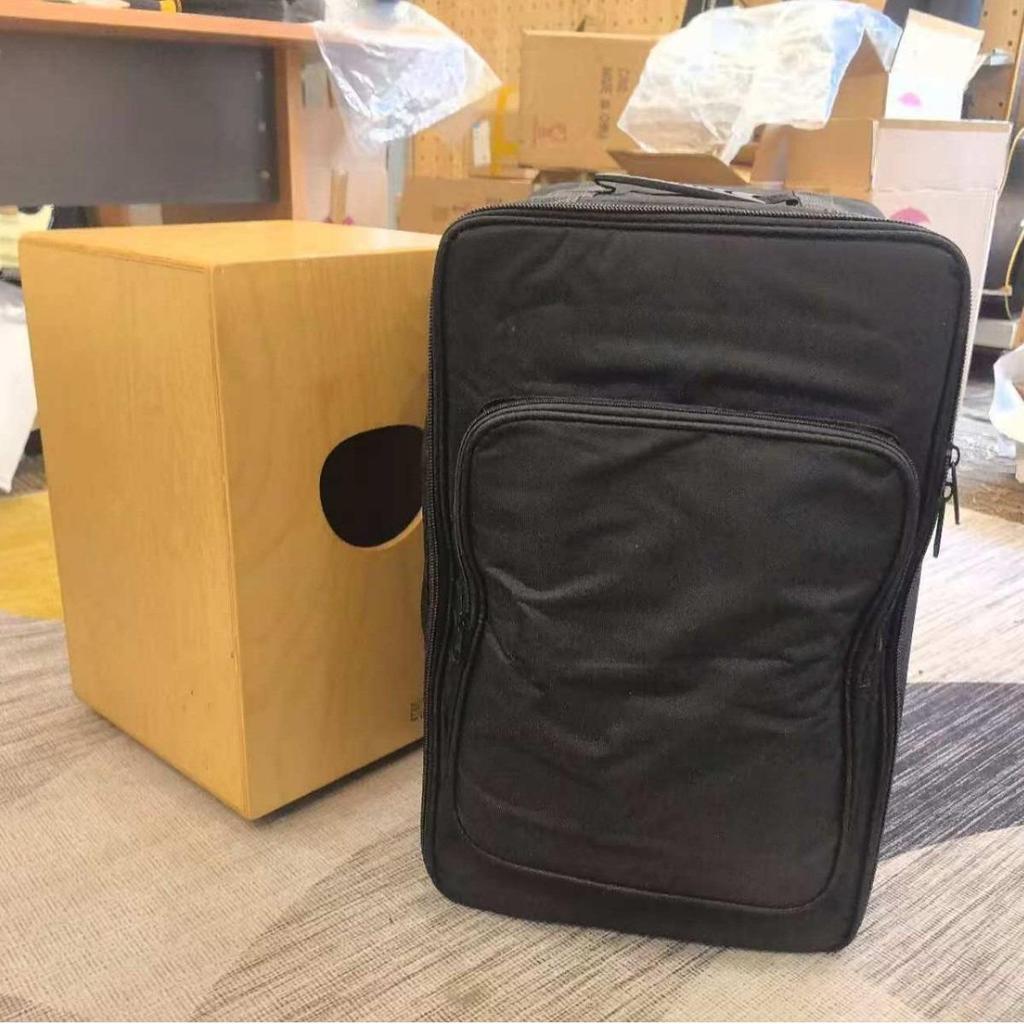 10MM Thick Cajon Drum with Carry Bag - Hand-Played Wooden Percussion Box, Portable and Easy to Back-Carry