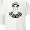 Frida Kahlo Line Art T-Shirt - Floral Crown Minimalist Graphic Tee - Bold Mexican Artist Tribute Shirt - Feminist Icon Gift
