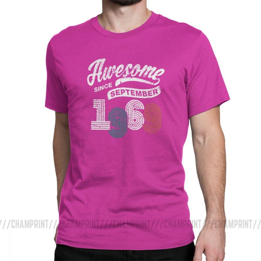 Awesome Since September 1969 T Shirt Vintage 50 Years Old 50Th Birthday Gift Men S T
