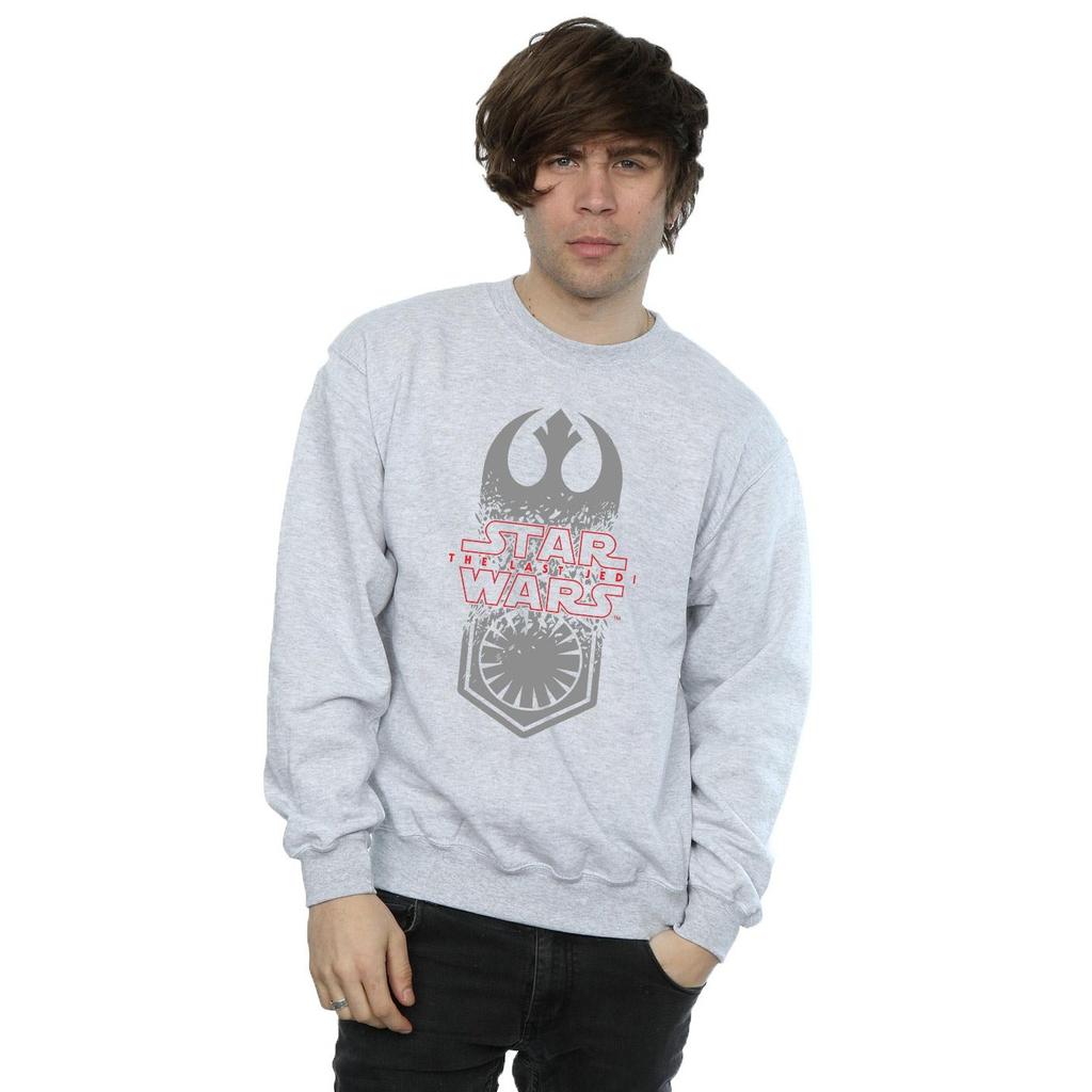 Star Wars Mens The Last Jedi Symbol Crash Sweatshirt