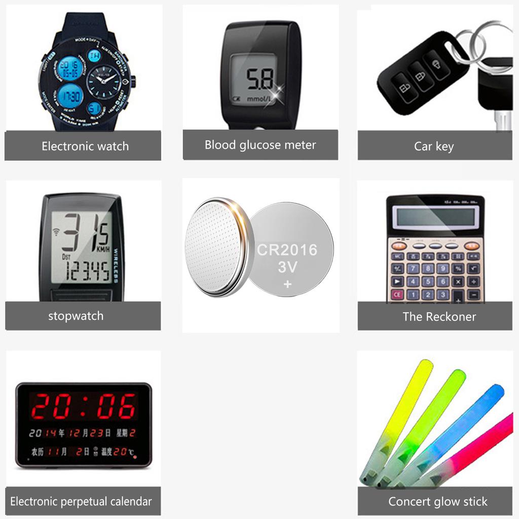 5 шт. CR2032/CR2025/CR2016 3 В литиевая батарейка-таблетка для часов датчики температуры игрушка с дистанционным управлением