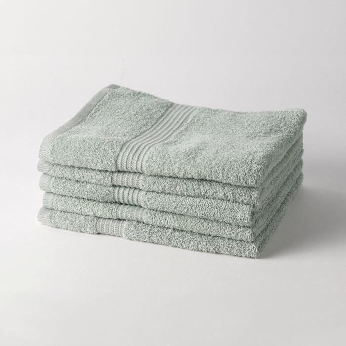 TODAY Essential - Set of 5 Bath Towels 70x130 Cm 100% Cotton Celadon Color