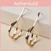 Gold Circle Metal Earrings Women Geometric Jewelry For Occasions Special