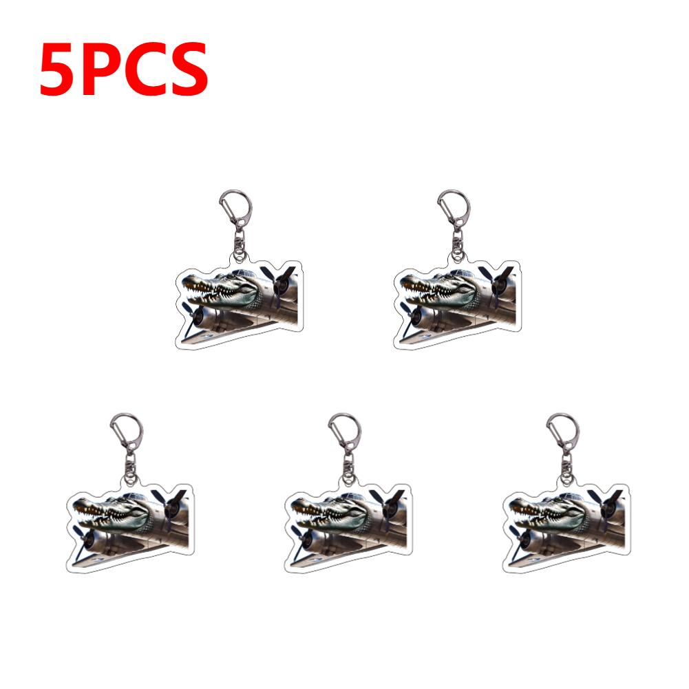 1-10PCS Tralalero Tralala Tung Tung Tung Sahur Brr Brr Patapim Meme Italian Brain Rot Animals Acrylic Keychains Gift DIY Pendant