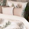 LUSH bedding set 220x200 cm - cotton sateen, tropical leaf pattern