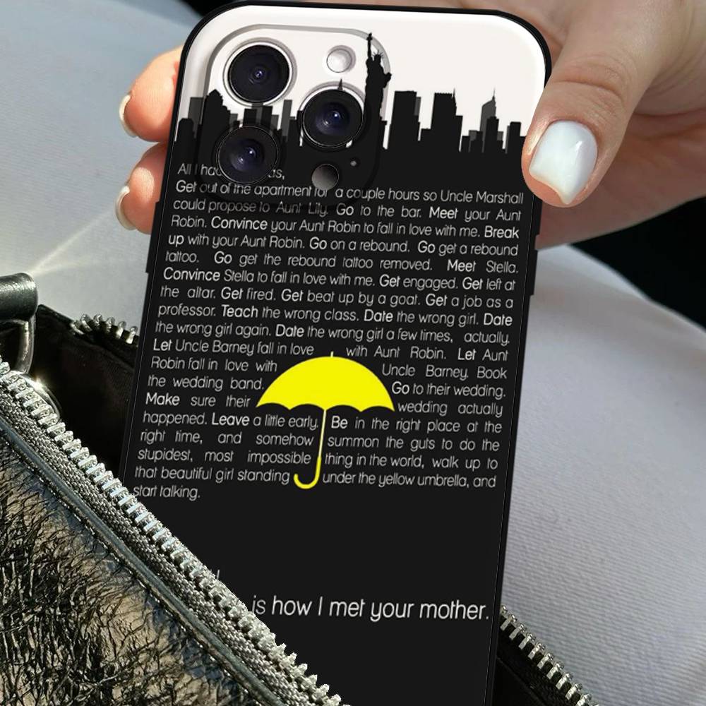 Чехол для телефона «Как я встретил вашу маму» Для IPhone 17 16 15 14 13 12 11 X XR XS Plus Pro Max Mini Мягкий черный чехол