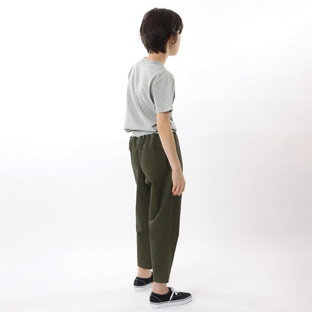Длинные прорезные карманы с логотипом One Point Logo Basic Olive [Champion], брюки для детей, 100% хлопок, бока, вышивка, CK-Z202