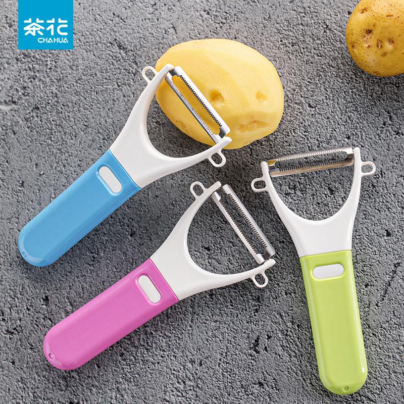 Нож для очистки овощей Терка из нержавеющей стали Керамический кухонный нож для фруктов Нож для резки Портативный скребок