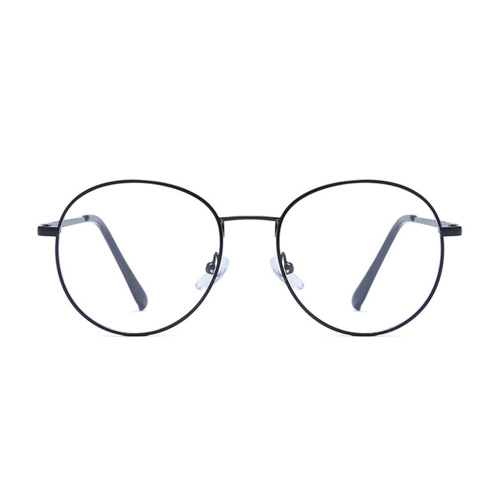 Round Style Alloy Frame One-piece Nose Pads Fashion Photochromic Reading Glasses +0.75 To +4
