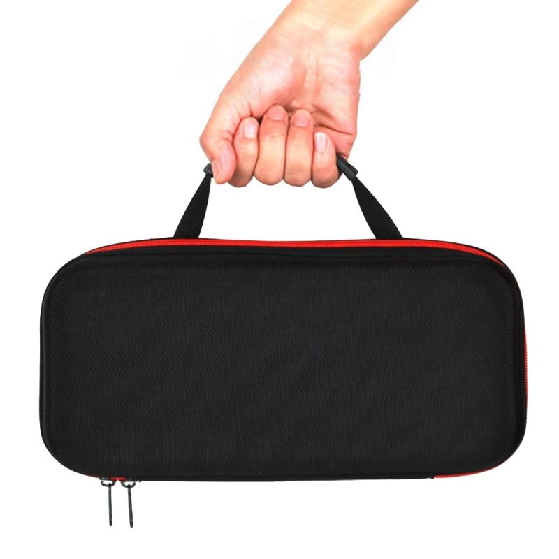 Microphone Travel Storage Bag, Double Mic Protective Storage Box Shockproof Carry Case with Nonslip Rings Sponge Cover