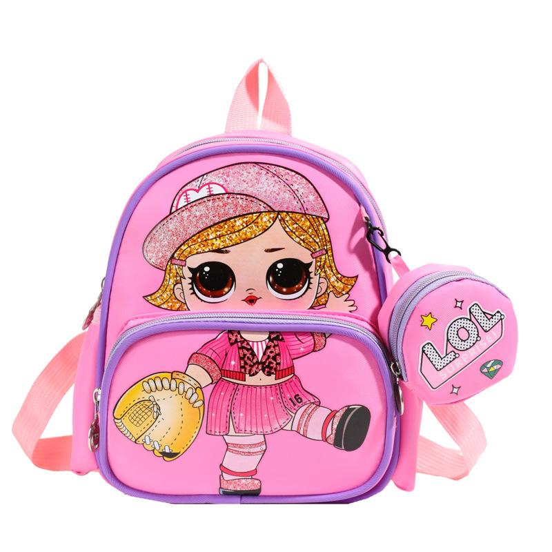 Kindergarten Baby Schoolbag Cartoon Animation Foreign Style Printing Boys And Girls Backpack Children'S Backpack Tide