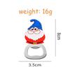 Christmas Beer Opener Santa Snowman Bottle Openers Silicone Stainless Steel for 2025 Christmas Party Decor Supplies