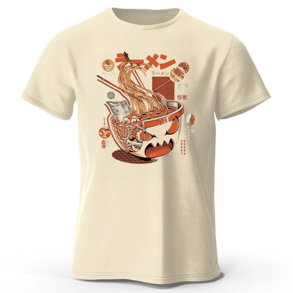 2026 New Crazy Lamian Noodles Highquality Cotton Short Sleeve Menswomens Daily Casual Loose Comfortable Soft Tshirt Top