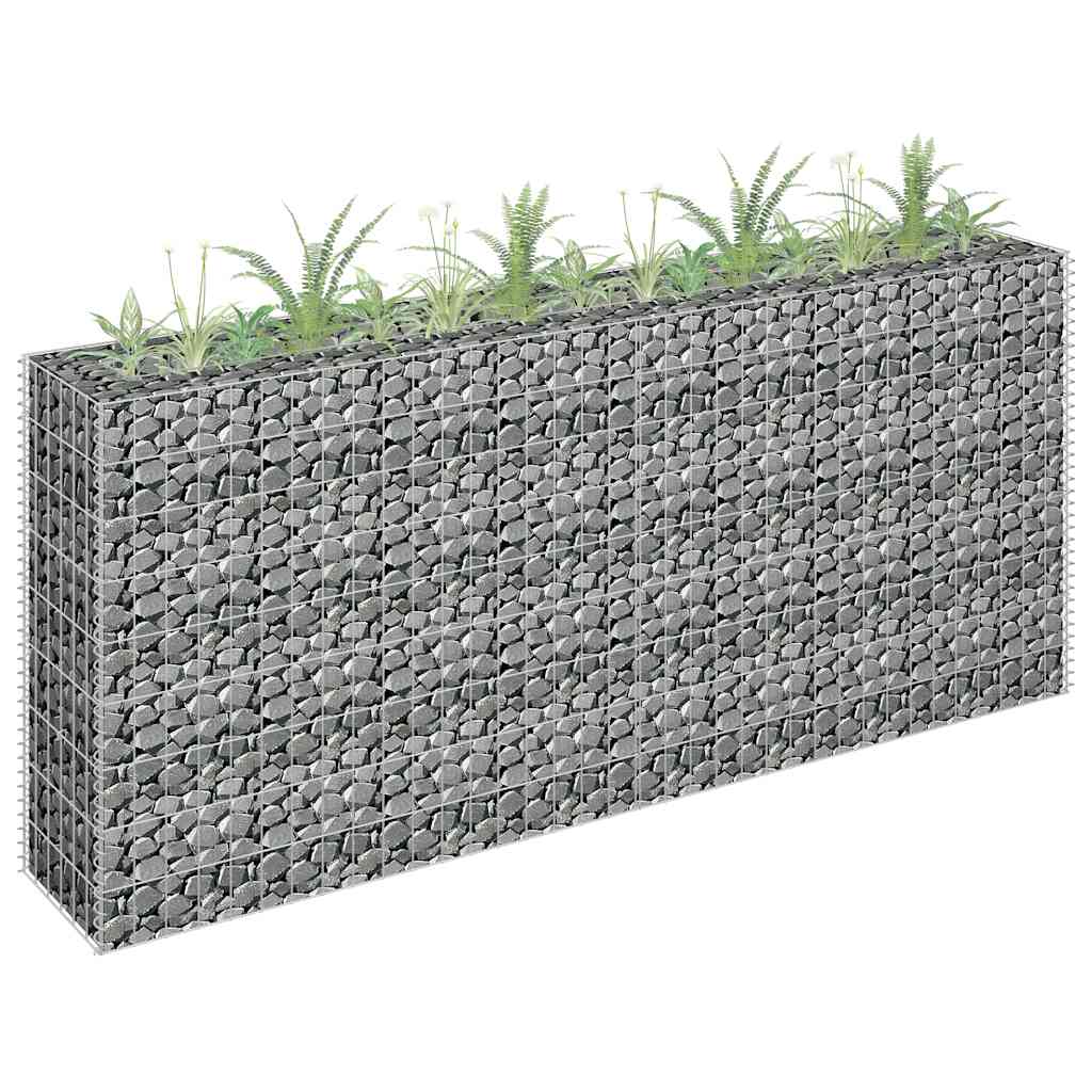 Gabion Raised Bed Galvanized Steel 180 * 30 * 90 cm