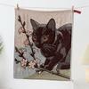34x40 см Большое кухонное полотенце с рисунком кошек, быстросохнущее, из чистого хлопка, салфетка для посуды, декоративное, 4-слойная хлопковая марля, кухонное полотенце