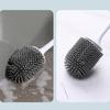 Durable Toilet Bowl Brush Strong Decontamination Silicone Wall Mounted