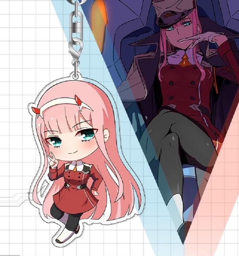 Брелок Ditf Darling In The Franxx Зеро Ту 002 Акриловый Брелок Вневременной Дизайн Идеально Подходит Для Коллекционеров И Фанатов