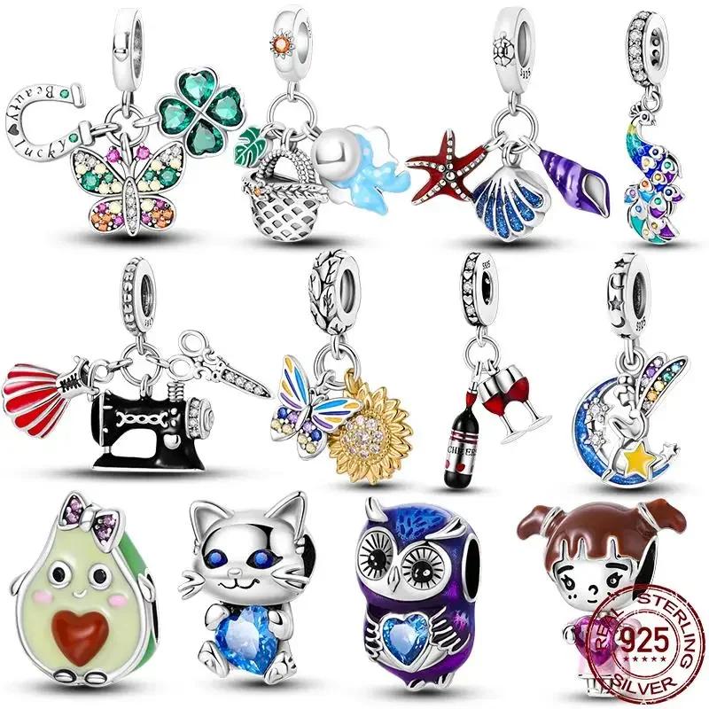 New In Copper Red Wine And Wine Glass Charm Beads Fit Bracelet Diy Pendant Woman Jewelry