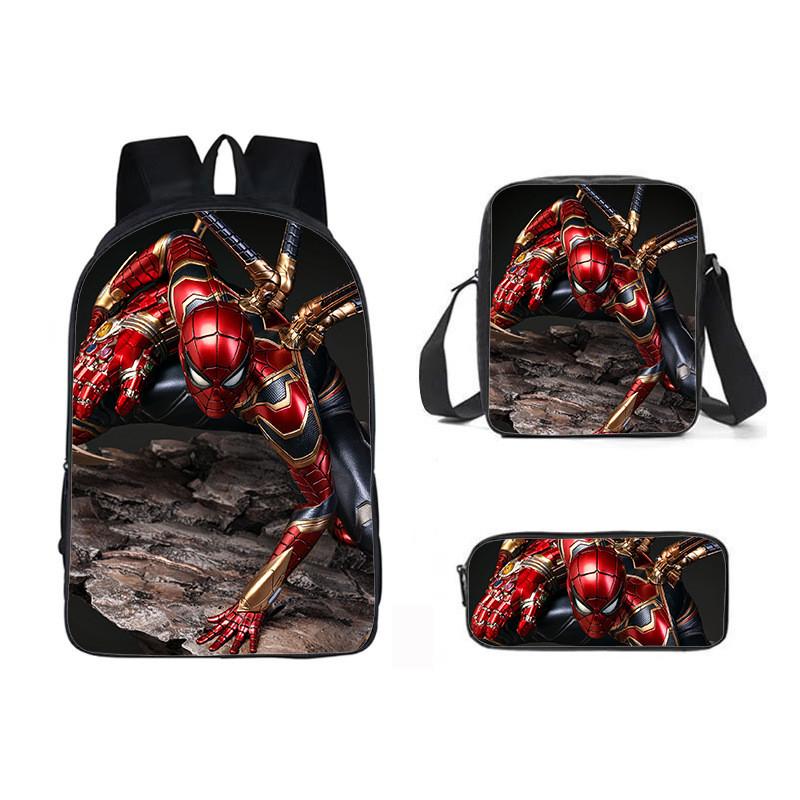 Backpack Three Piece Set Waterresistant Material Kids For