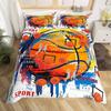 Sports Games Basketball Three-Piece Quilt Cover Digital Printing Bedding Set Bed Cover