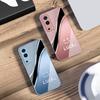 Волна абстрактный золотой узор Для Vivo Y76 16 55 V29 Lite 5G 25 23 30 iQOO Z9X 12 Pro Neo X200 100 90 60 Закаленное стекло Чехол для телефона