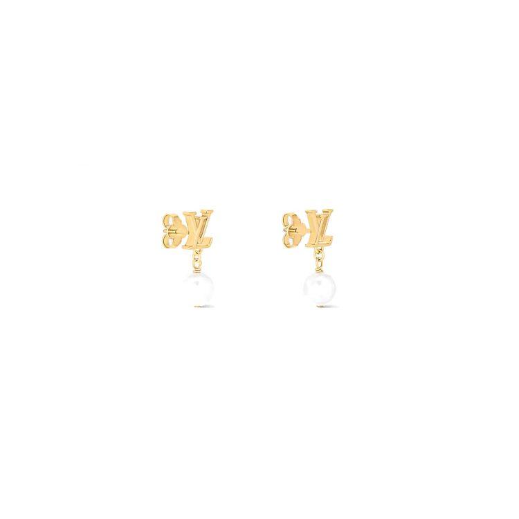 LOUIS VUITTON Lv Iconic Louisa Earrings M01585