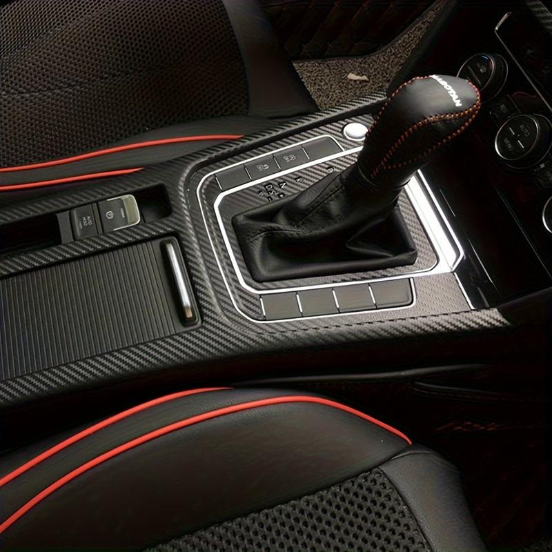 For Volkswagen VW Passat B8 2017 2018 Carbon Fiber Car Interior Protective Film Car Stickers Center Console Gear Dashboard
