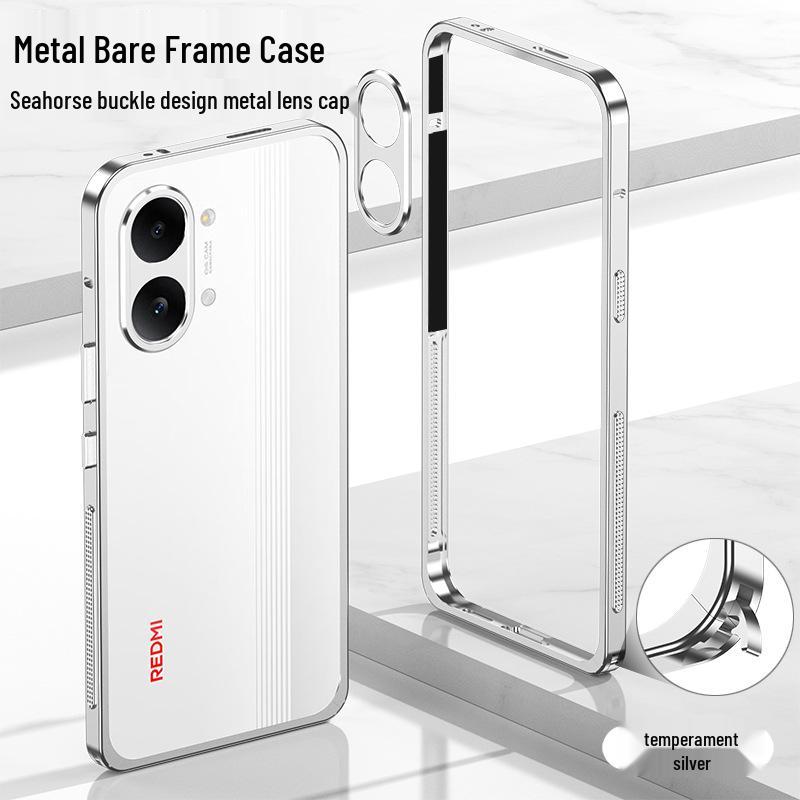 Металлическая рамка Redmi Turbo5max с застежкой-морским коньком, чехол с теплоотводом для POCO X8 Pro, Color Block F7