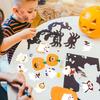 500Pcs/Roll Funny Halloween Decorative Stickers Cute Pumpkin Ghost Skull Spider Bat Label Decal Graffiti Stickers Diy Phone